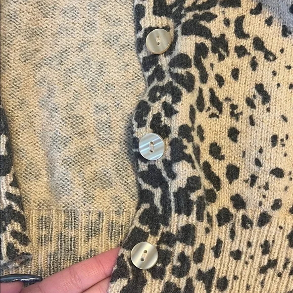 Sincerely Jules Leopard Print Cardigan - Black and Tan - Picture 5 of 5
